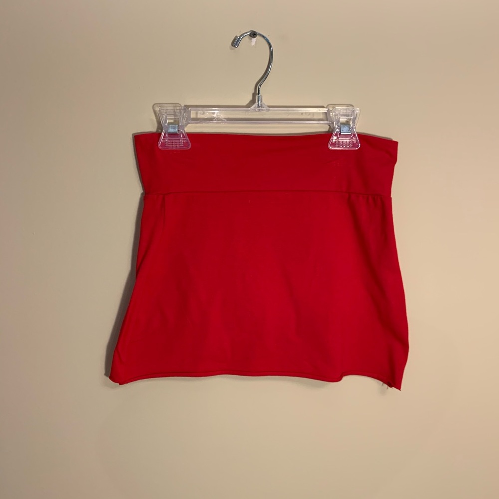 Red mini skirt. XS